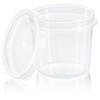 COM-FOUR® 24 x Storage Containers with Lids - Universal Plastic