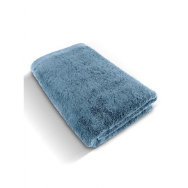 herzbach home Premium Bath Towel 70 x 140 cm (Grey Blue) - Large, Soft & Absorbent Shower Towel in Best Quality - 100% Natural Cotton