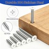 Klfte 165PCS #6 White Head Screws for 2.8mm-3.0mm Holes, White