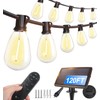 Tenmiro 120FT Solar Outdoor String Lights with Remote and 32+2