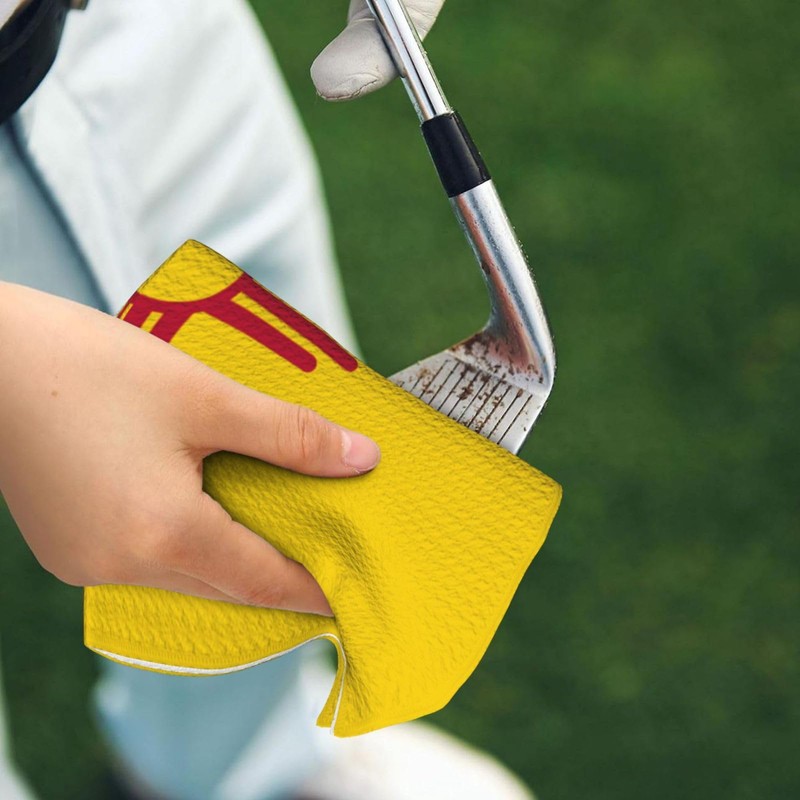 ZKPeFeH New Mexico State Flag Golf Towel with Carabiner Clip