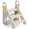Foldable 3 Steps Stool for Toddlers, Folding Step Ladder with