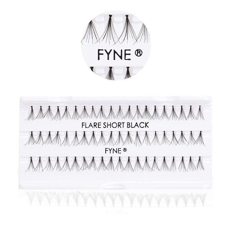 Natural Lashes by FYNE – 60 Short Cluster Lashes per