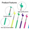 TRLREQ 5 Pieces Telescopic Teacher Pointers, Extendable Hand Pointer Finger