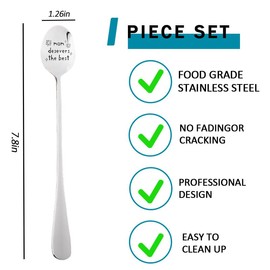 Mom Mothers Day Gifts Funny Spoon for Women Mother Mommy Birthday Presents for Mama Mom Retirement Gift for Mother Mum Mothers Day Presents for Mommy Mama Fun Gag Gifts for Women Stepmom Mum Spoons