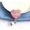 Heart Retractable Badge Holder, ID Card Clips, Badge Reel for