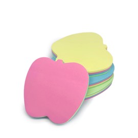 GUMTAPE Apple Shape Sticky Notes 76 mm x 76mm, 100 Sheets/Pad, Rainbow MixColor Sticky Notes 11507. Cute Mixed Colour for Office/Home/Kitchen/Baking/School (Apple Shape)