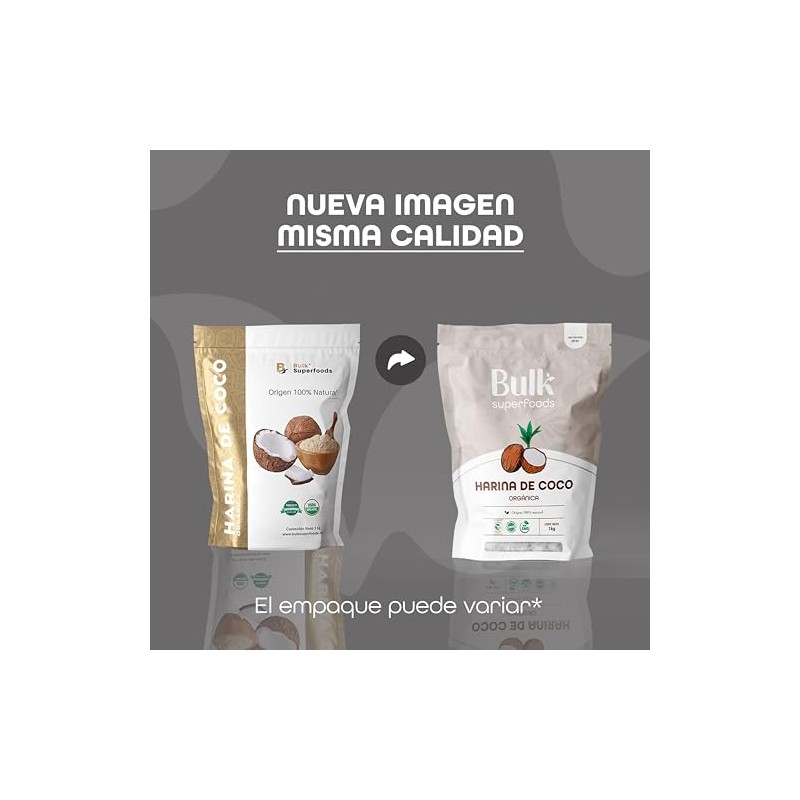 BULK SUPERFOODS Harina de Coco 1 kg |- 100% Natural