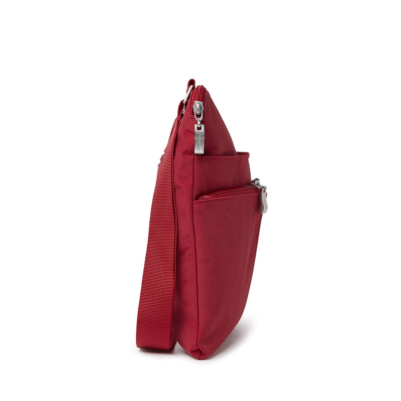 Baggallini Unisex Horizon Crossbody Convertible Cross Body, Apple
