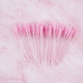 Soft Convenient Bristle Brush for Eyelash Beauty 50 pcs 3ea