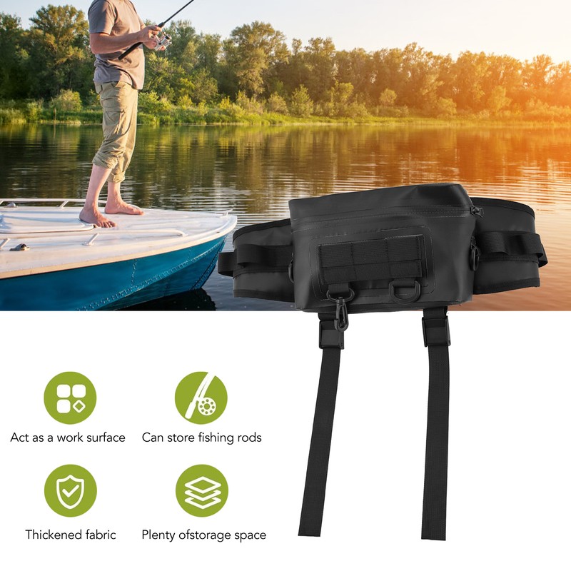 Fishing Fanny Pack Fishing Rod Holder Fishing Tackle Bag with