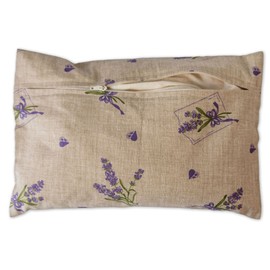 Lavendelkissen 30x20cm, Sorgenfrei + Bio Inlett natur - Bio-Lavendelblüten - Duftkissen Kräuterkissen