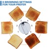 Toaster 2 Slice, CUSIMAX Stainless Steel Toaster with Large LED