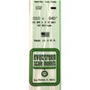 Evergreen 70EG102 Scale Model, Flat Rod, 0.01 x 0.04 inches