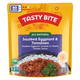 Tasty Bite Punjab Eggplant, 10 Ounce, Pack of 6, Ready to Eat, Microwavable Entree, Vegan, Sweet & Spicy (Packaging May Vary)