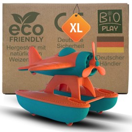 BIOPLAY® Seaplane | Organic Plastic | Sustainable Toy from 18 Months for Boys and Girls | Indoor and Outdoor