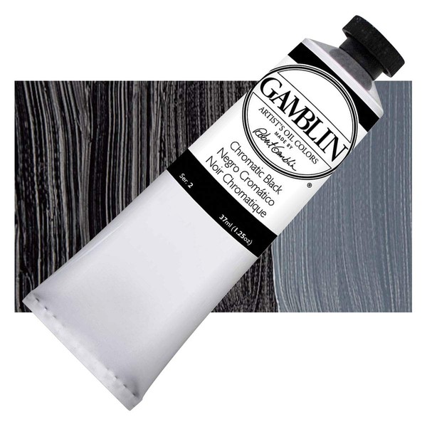 Gamblin Chromatic Black Artist Oil 37Ml, 1.25 Fl Oz (Pack of 1)