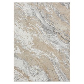 LUXE WEAVERS Modern Abstract Indoor Beige 6x9 Area Rug