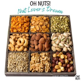 Oh! Nuts Gift Basket Mixed Nuts Assortments - 9 Variety Mixed Nuts