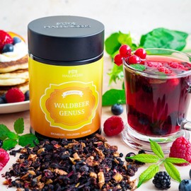 Hallingers Waldbeergenuss - Loose Fruit Tea with Blackberry, Elderberry & Strawberry (Tin) - Fill Advent Calendar Novelties & Advent Calendar | Get Well Thank You Friendship