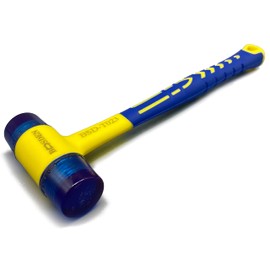 Rubber Mallet, BOOSDEN Double-Faced Rubber Mallet Hammer, Shockproof Anti-Slip Small Rubber Mallet, Rubber Hammer Mallet for Home Decoration Installation Hand Tool, 30mm