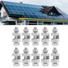 10 Pack Protection Cable Clamp, Solar Panel Photovoltaic Nut, Solar