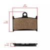 Caltric Front and Rear Brake Pads for Triumph Tiger Explorer