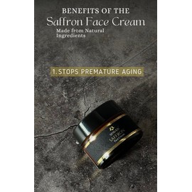 SpaVed Natural, Vegan Saffron Face Cream, day moisturiser for a radiant and glowing complexion, 50g