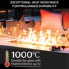 NUPICK 10 Pound Fire Glass, 1/2 Inch Reflective Fire Glass,