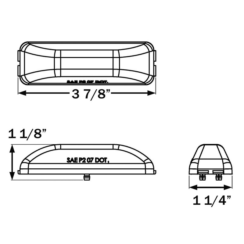Optronics (MCL65ABP) LED Marker/Clearance Light