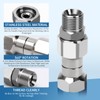 3/8” NPT Pressure Washer Swivel Fitting, Anti-Twist Connector, 360° Kink-Free