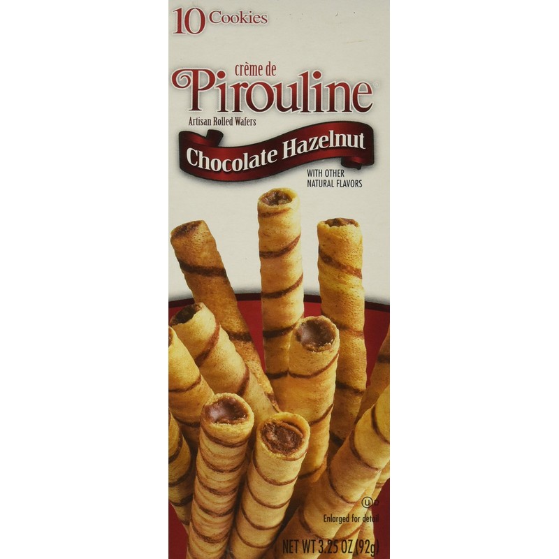 DeBeukelaer Pirouline Cream Wafer, Hazelnut, 3.25 Ounce (Pack of 12)