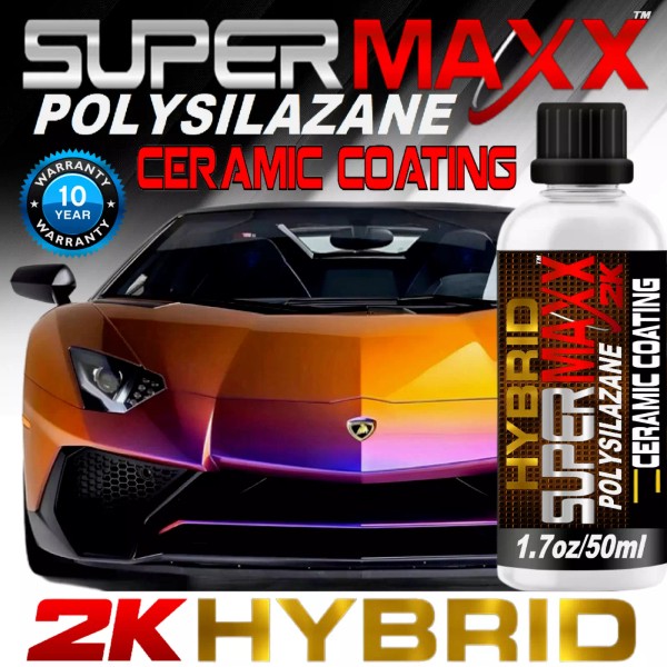 SUPERMAXX 2K XTREME CERAMIC CAR COATING "10 YEAR" TRICURE TECHNOLOGY