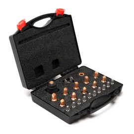 SILATU IPT60 IPTM60 IPT40 PT40 Plasma Cutter Cutting Torch Tip Nozzles Consumables Kit 23pcs for STC850P MAX Plasma Cutter