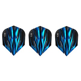 Harrows Fire Dart Flights - Standard - 5 Sets (15 Flights) (Aqua)