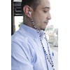 KIKKERLAND – Beaded Auriculares, Blanco y Negro