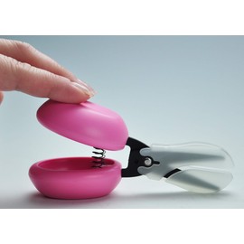 長谷川刃物 HARAC はさみ カバー付き Casta ピンク D-CASTA-P W11×D4.5×H6cm