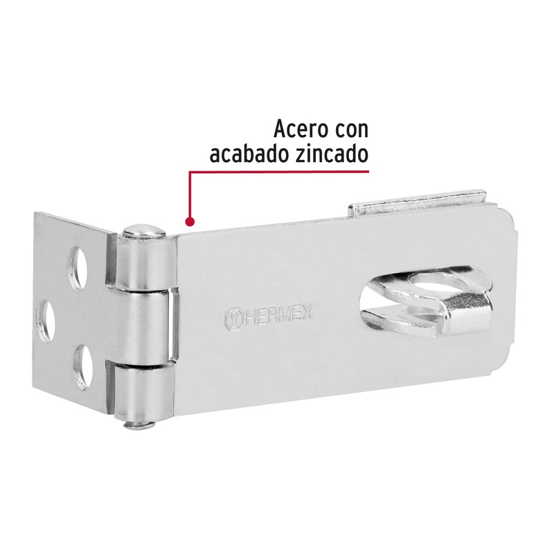 Hermex POCZ-250, Portacandado de acero zincado 2 1/2"