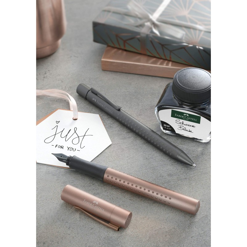 Faber-Castell Grip Edition F Fountain Pen - Anthracite, 140947