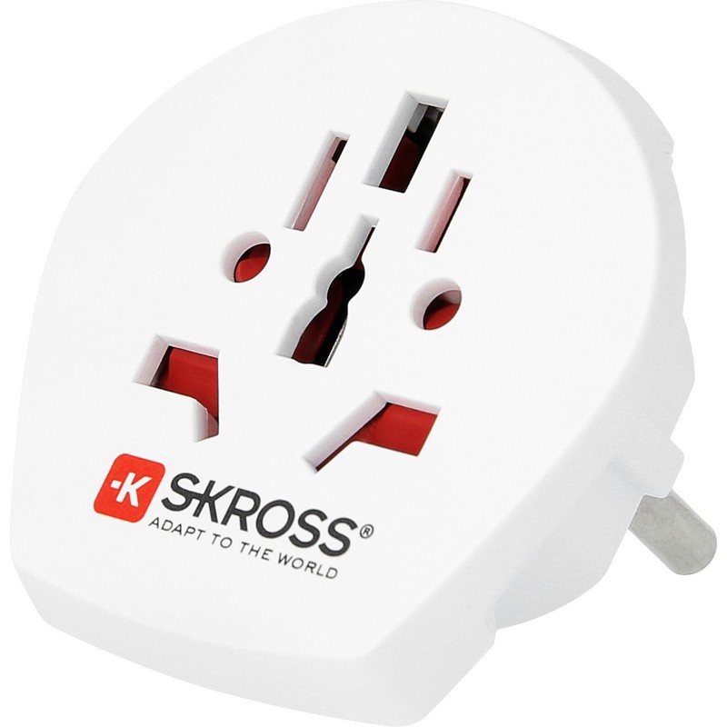 SKROSS Pro World Travel - Adaptador de Viaje con enchufes