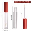 CAIYA Pack of 4 Transparent Lip Gloss Tubes, 2.5 ml