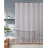 LinenZone Geometric Lace Shower Curtain. (Giselle Shower 72 x 84