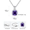 Birthstone Necklaces for Women, Tiny Crystal Pendant Women Necklace,S925 February