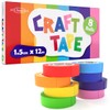 JFA Supplies 8 Rolls Rainbow Masking Tape, 8-Colour Masking Tape