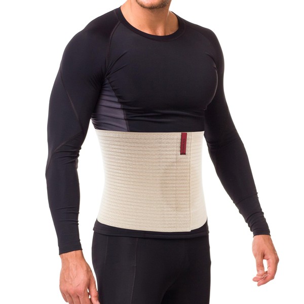 ORTONYX - Cinturón de hernia umbilical de alta calidad para hombres y mujeres, carpeta abdominal de 10.2 pulgadas con almohadilla de apoyo para hernias, ombligo venal epigástrica incisional y ombligo