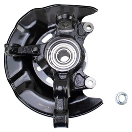 TRQ Front Steering Knuckle & Wheel Bearing Hub Assembly RH Right Passenger Side Compatible with 2009-2013 Toyota Corolla US Built Models 2009-2013 Matrix L4 1.8L 698-380 510070 4321102220 4321112490