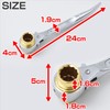 Supertool SRB1719Y Double Head Ratchet Wrench with Curved Drift Pin
