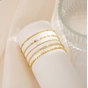 NECOCY Dainty Gold Bracelets for Women 14K Real Gold Plated