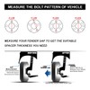 VLAOSCHI Black Forged 4x108 Hubcentric Wheel Spacers 10mm with 63.4mm