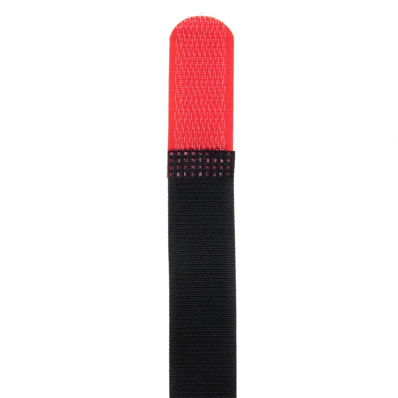 Velcro Cable Ties 300 x 20 Black / Red Velcro